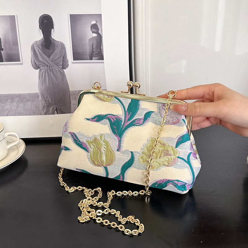 Decorative Floral Clutch