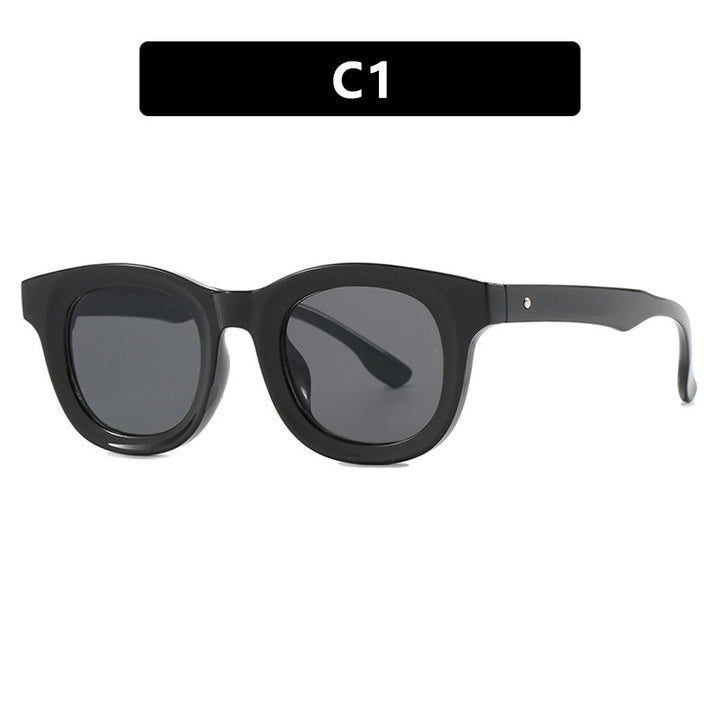 Women's stylish round sunglasses with sturdy frame and protective UV filter Kalsten