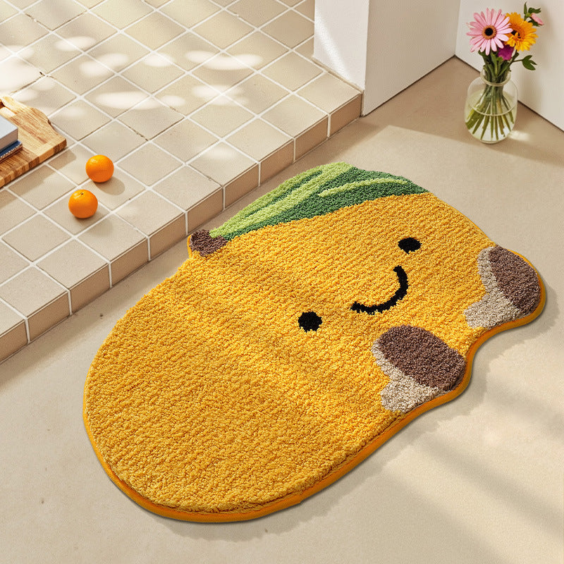 Playful Fruit-Themed Bath Rug Kalsten