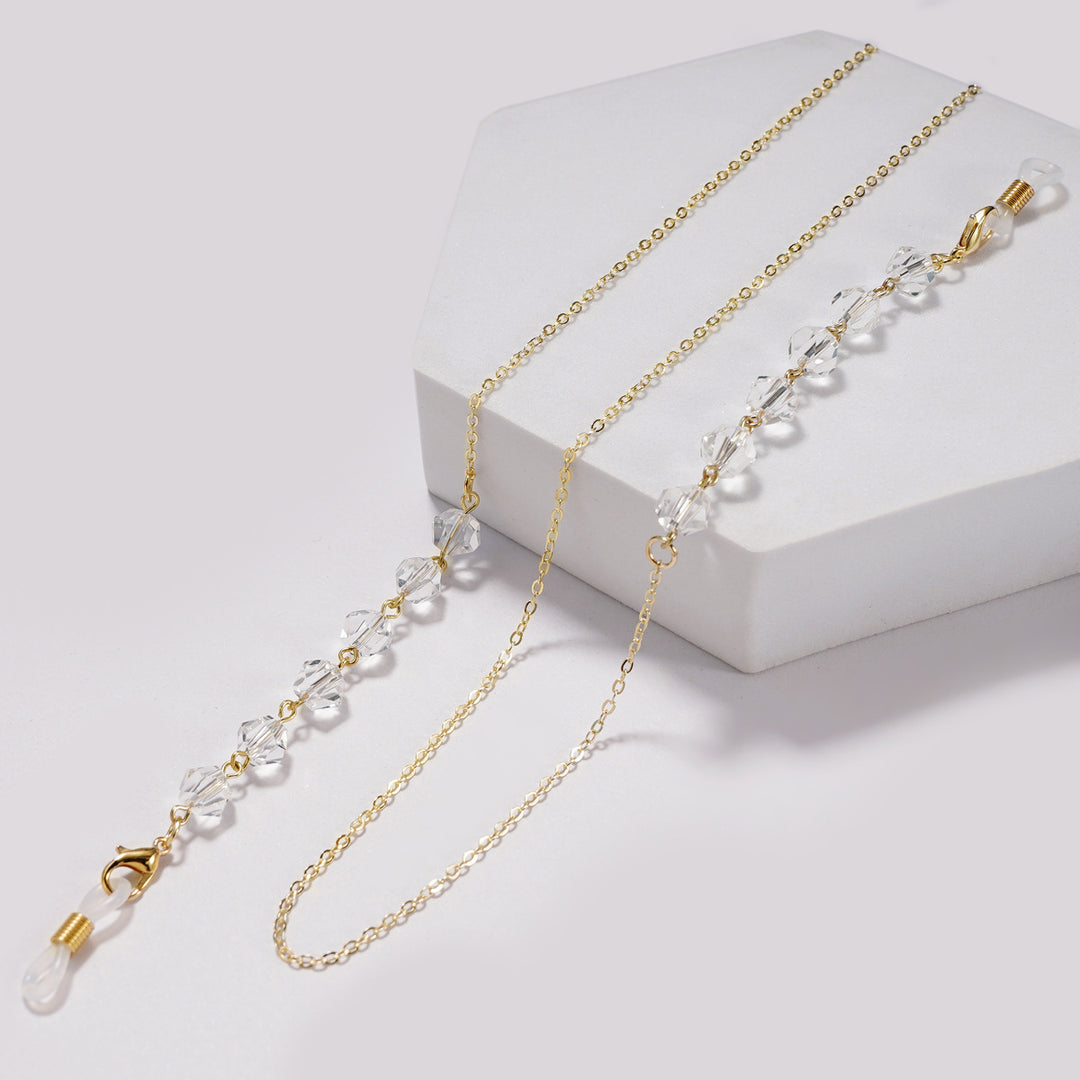 Elegant Crystal Beaded Glasses Chain kalsten