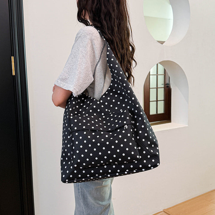 Polka Dot Hobo Tote Bag