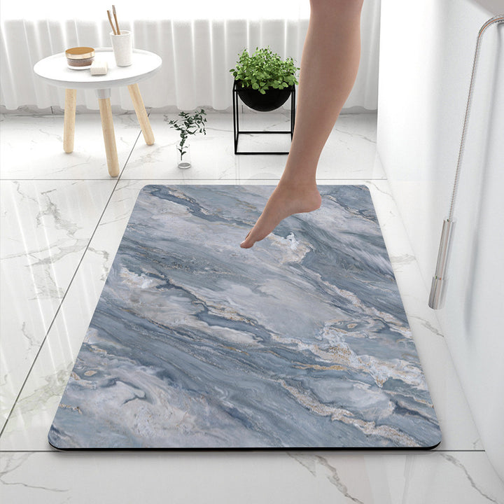 Soft Touch Marble Bath Mat Kalsten