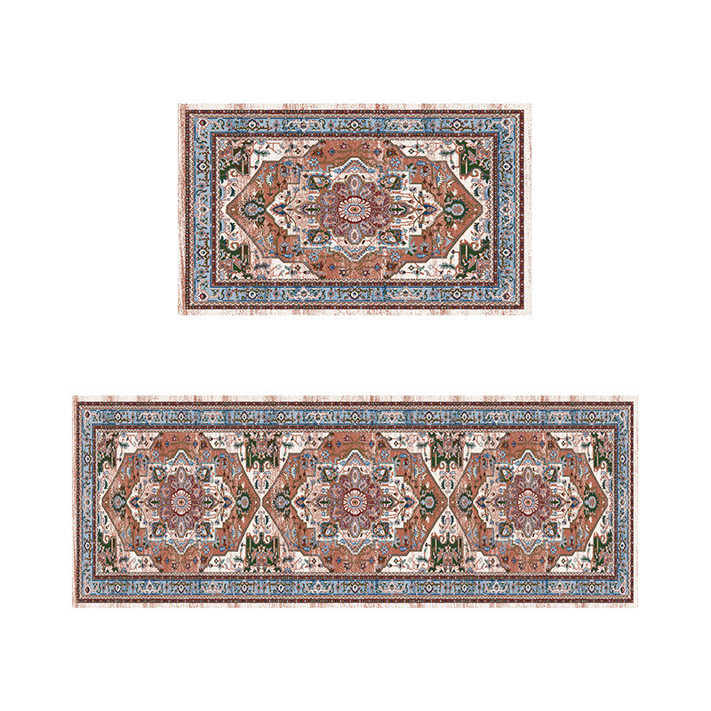 Vintage Floral Print Area Rug Set Kalsten