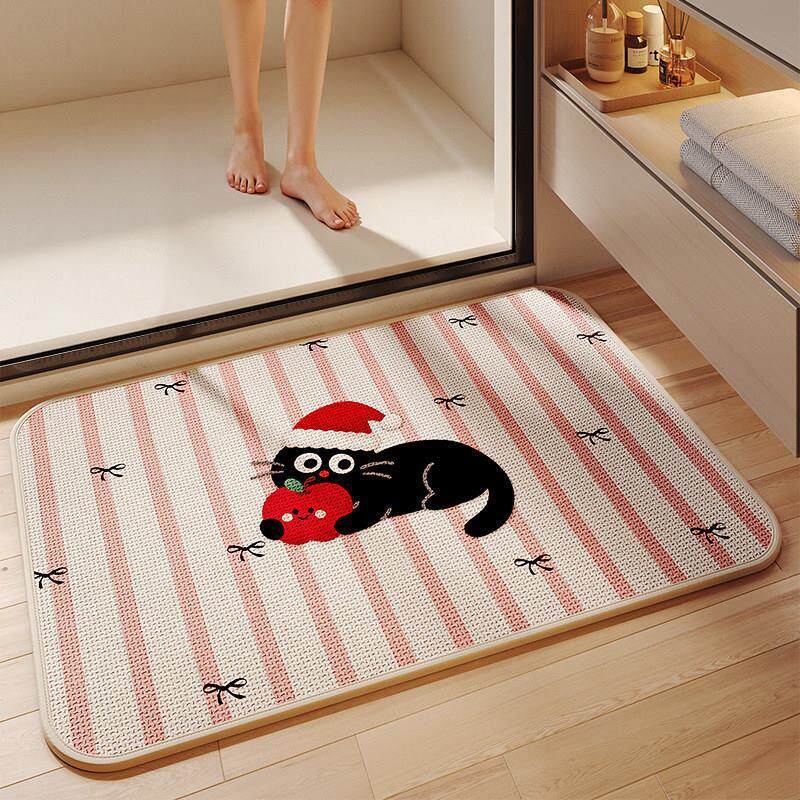 Cute Animal-Themed Non-Slip Bath Mat for Bathroom