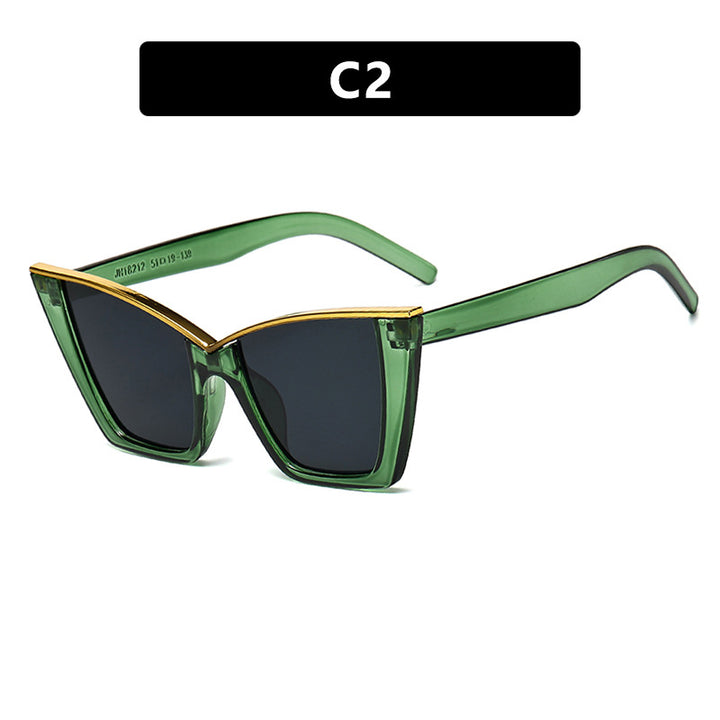 Women extravagant sunglasses with unique design and golden accents Kalsten
