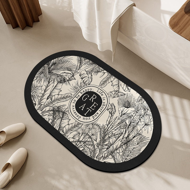Botanical Patterned Area Mat