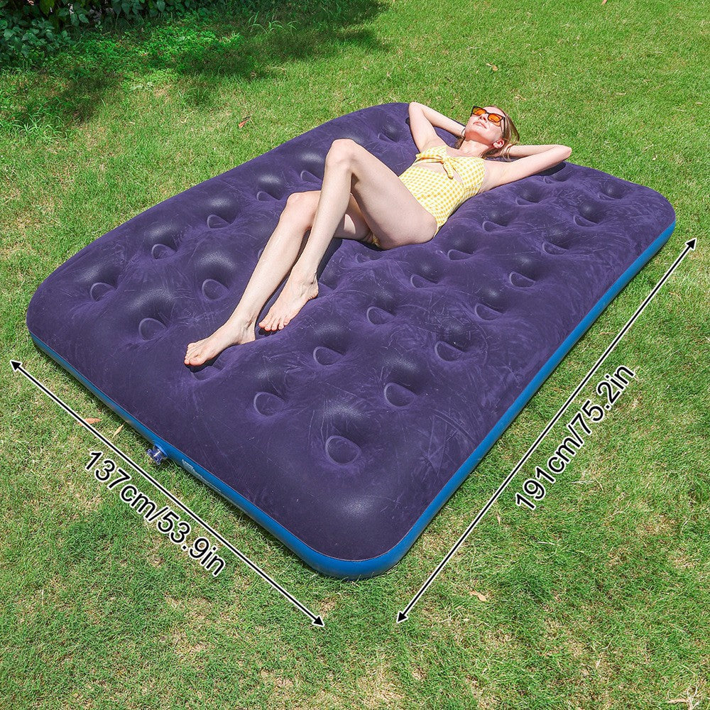 Ladies Inflatable Luxury Air Mattress with Soft Velours Surface Kalsten