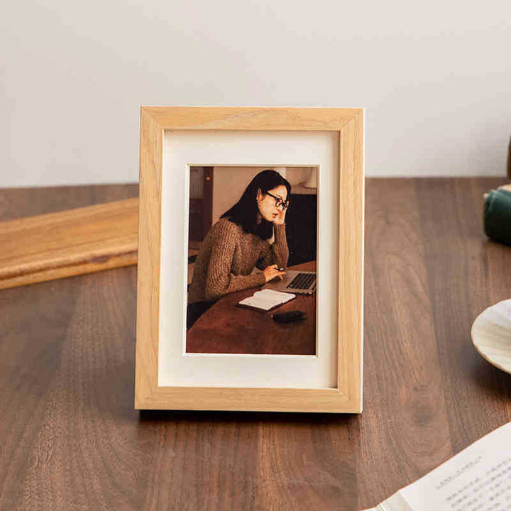 Elegant Wooden Photo Display Frame for Home