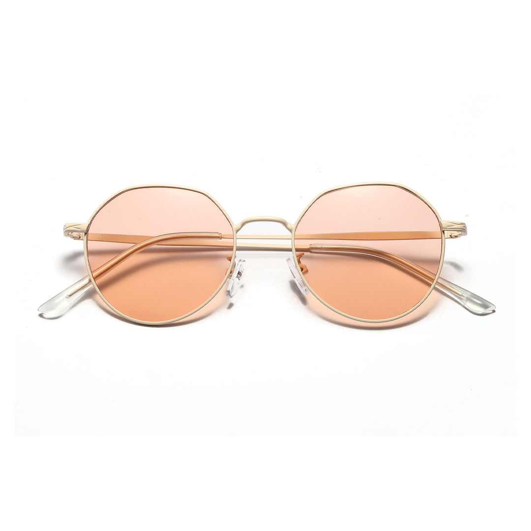 Women's round glasses with delicate metal frame Kalsten