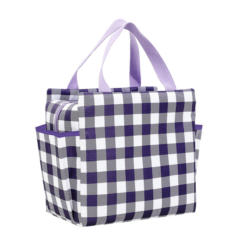 Insulated Multi-Pocket Lunch Tote