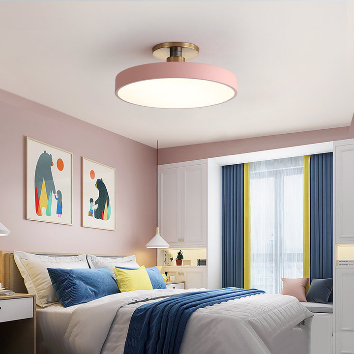 Modern Round Flush Mount Light