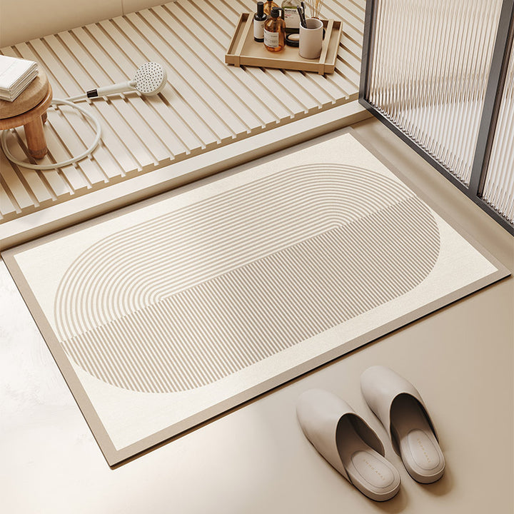 Stylish Geometric Pattern Bath Mat Kalsten