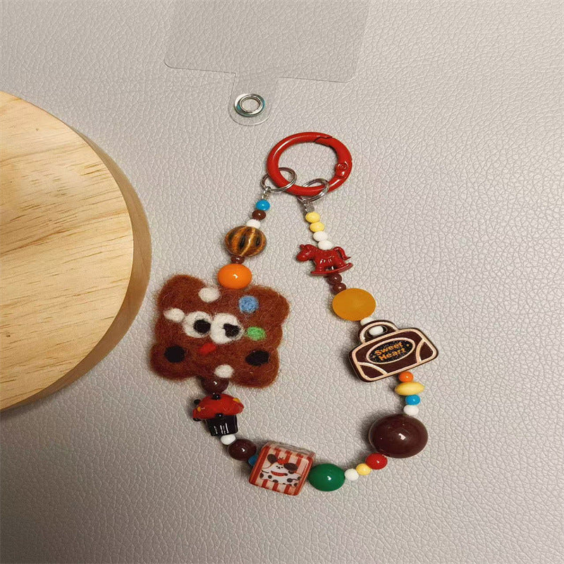 Playful Food-Themed Charm Keychain Kalsten