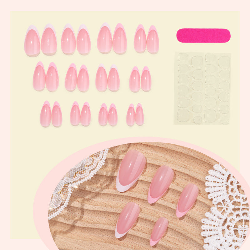 Nail set with elegant French-tip design Kalsten