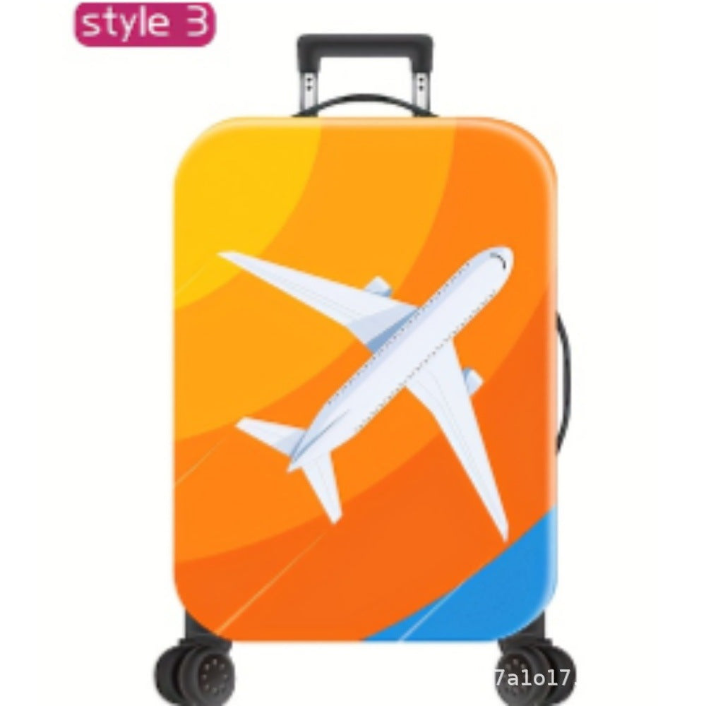 Unisex Hard Shell Travel Suitcase with Motivational Airplane Design Kalsten