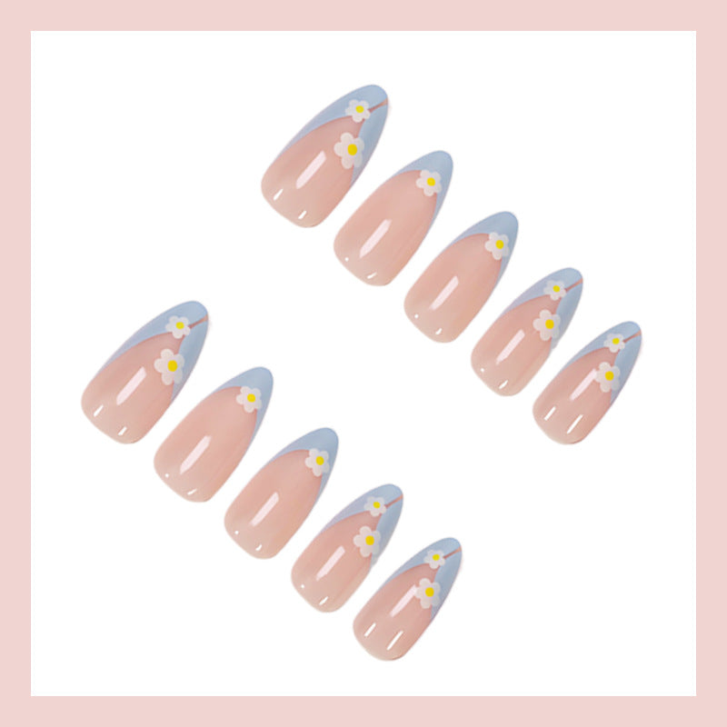 Artificial nail set with elegant flower and pastel decorations Kalsten