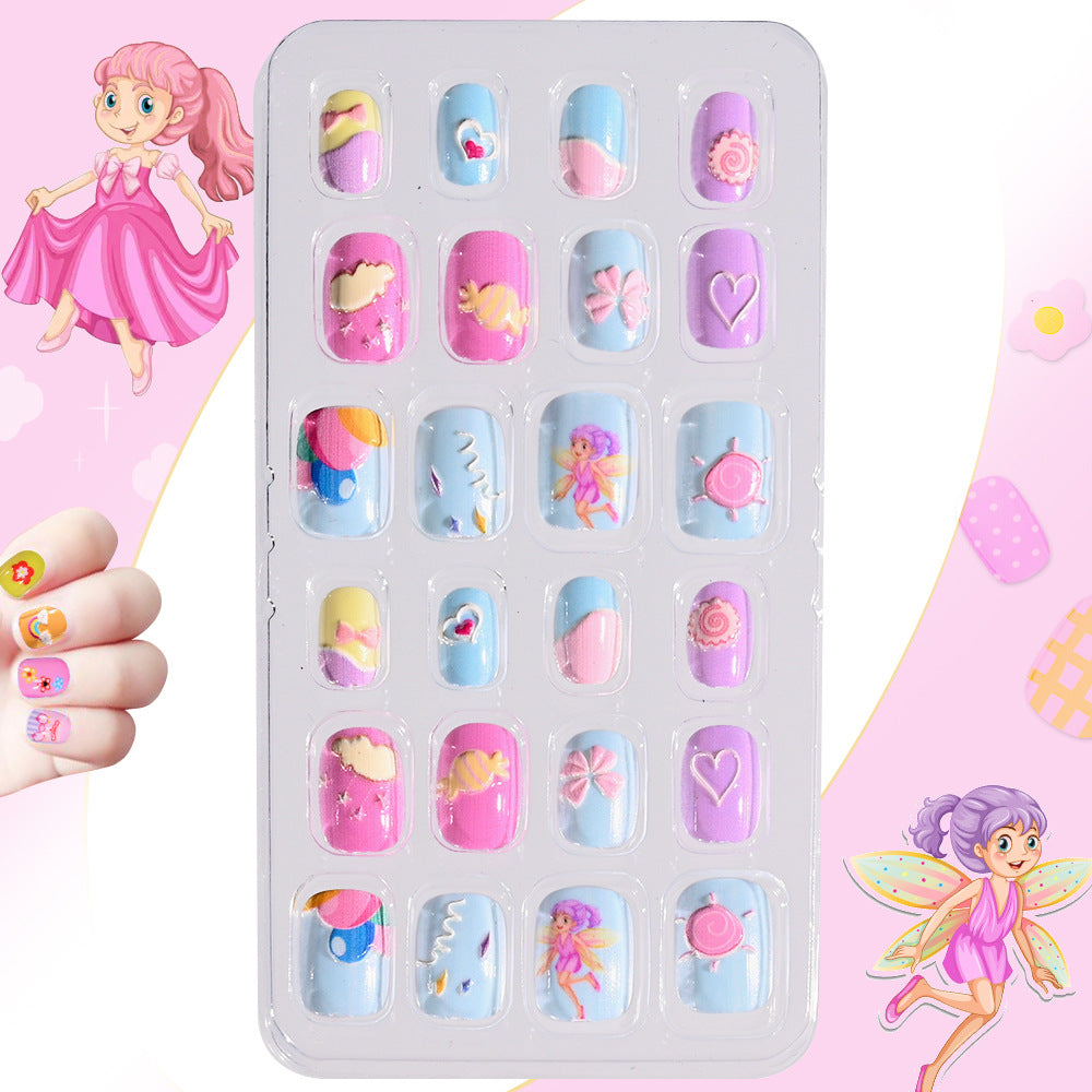 Children's Themed Decorative Press-On Nail Set Kalsten