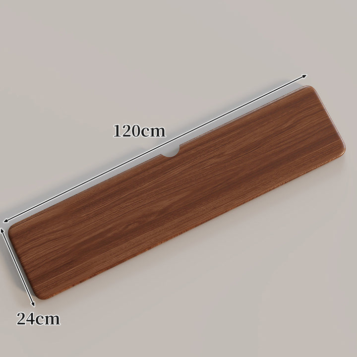 Ergonomic Solid Wood Keyboard Palm Rest with Cable Notch