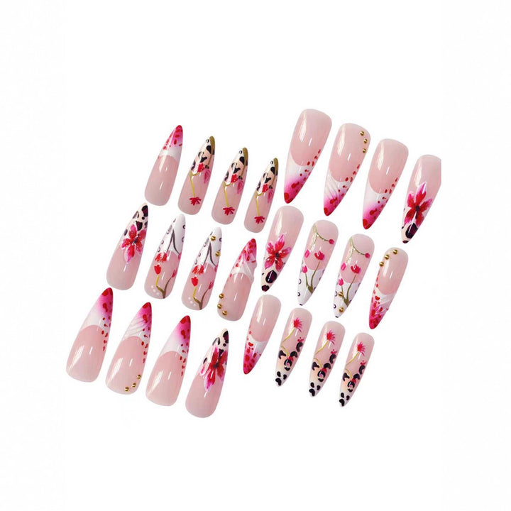 Floral Art Acrylic Nail Extensions Kalsten 1789447284