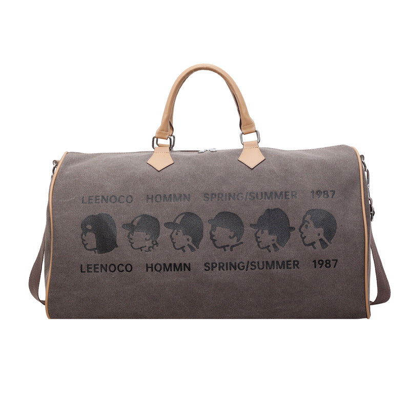 Graphic Print Travel Duffle Bag