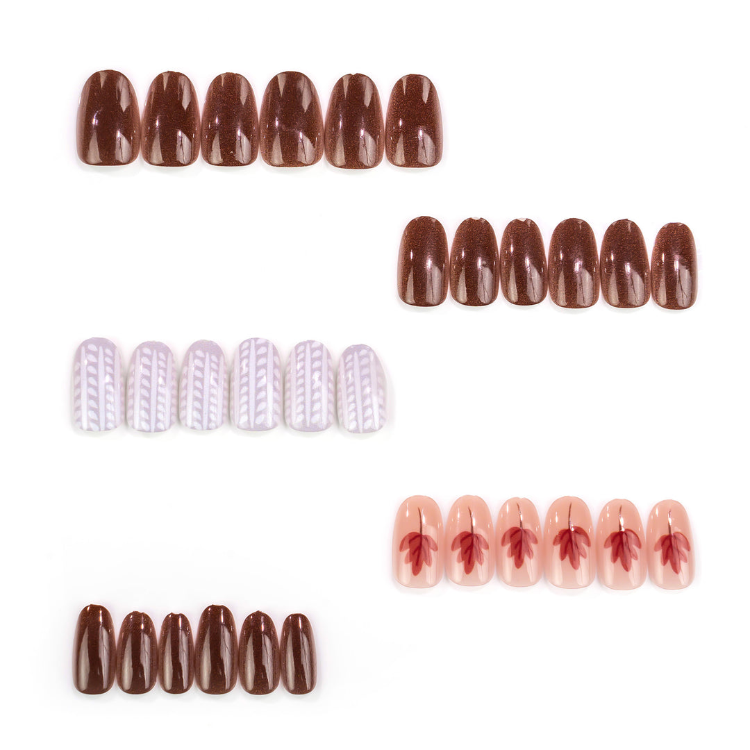 Decorative Manual Press-On Nail Art Set