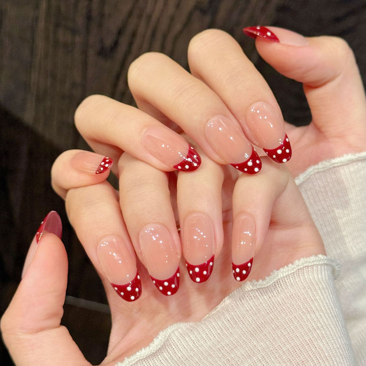 Artistic Ombre French Tip Press-On Nails