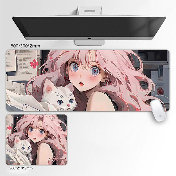 Anime-Inspired Large Desk Mouse Pad