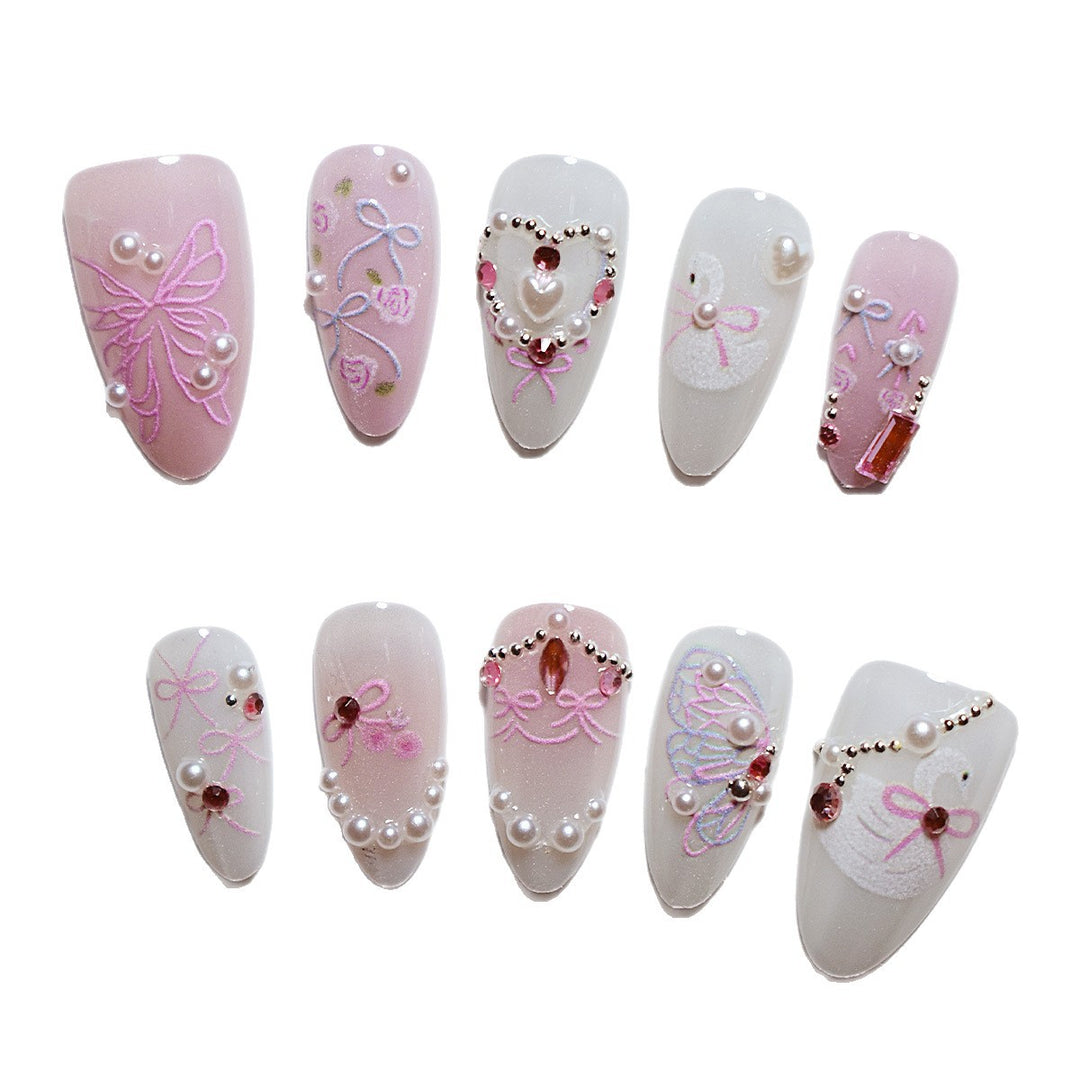 Elegant Decorative Press-On Nails Kalsten