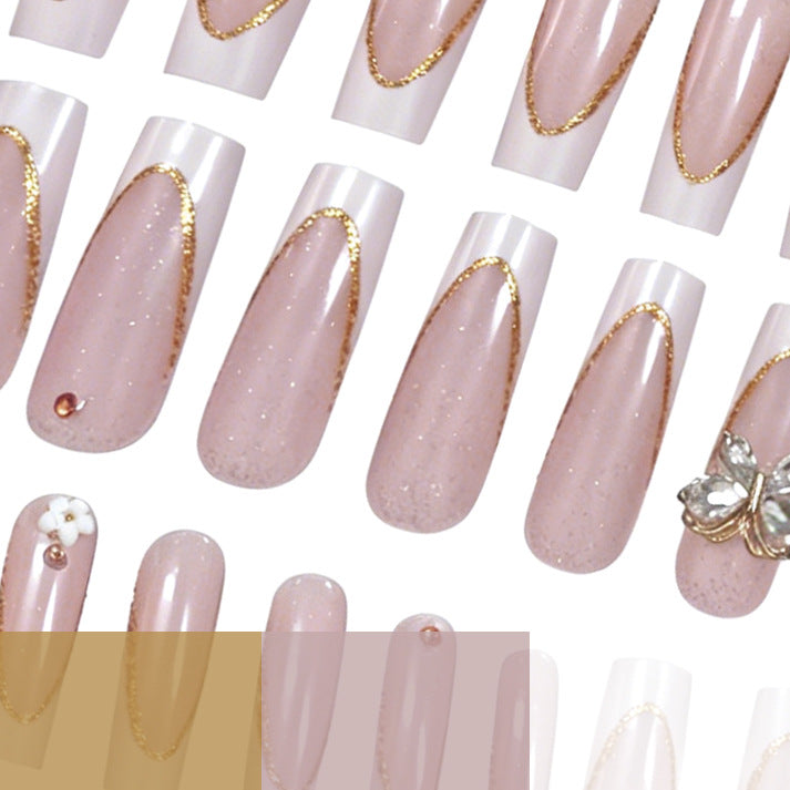 Elegant Floral Nail Art Extensions Kalsten