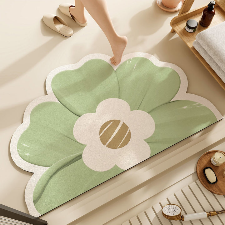 Floral Pattern Bath Mat Kalsten