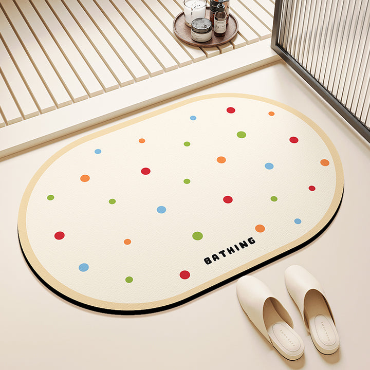 Playful Bath Mat for Bathroom Floor Decor