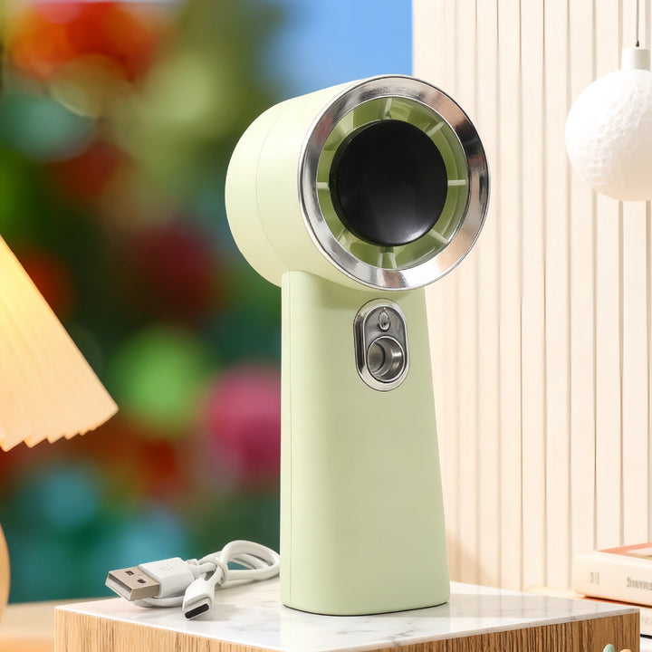 Women Portable Mini Fan with USB Charging Function and Innovative Spray Technology Kalsten
