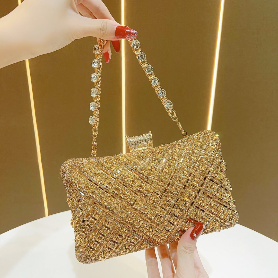 Crystal-Studded Evening Clutch