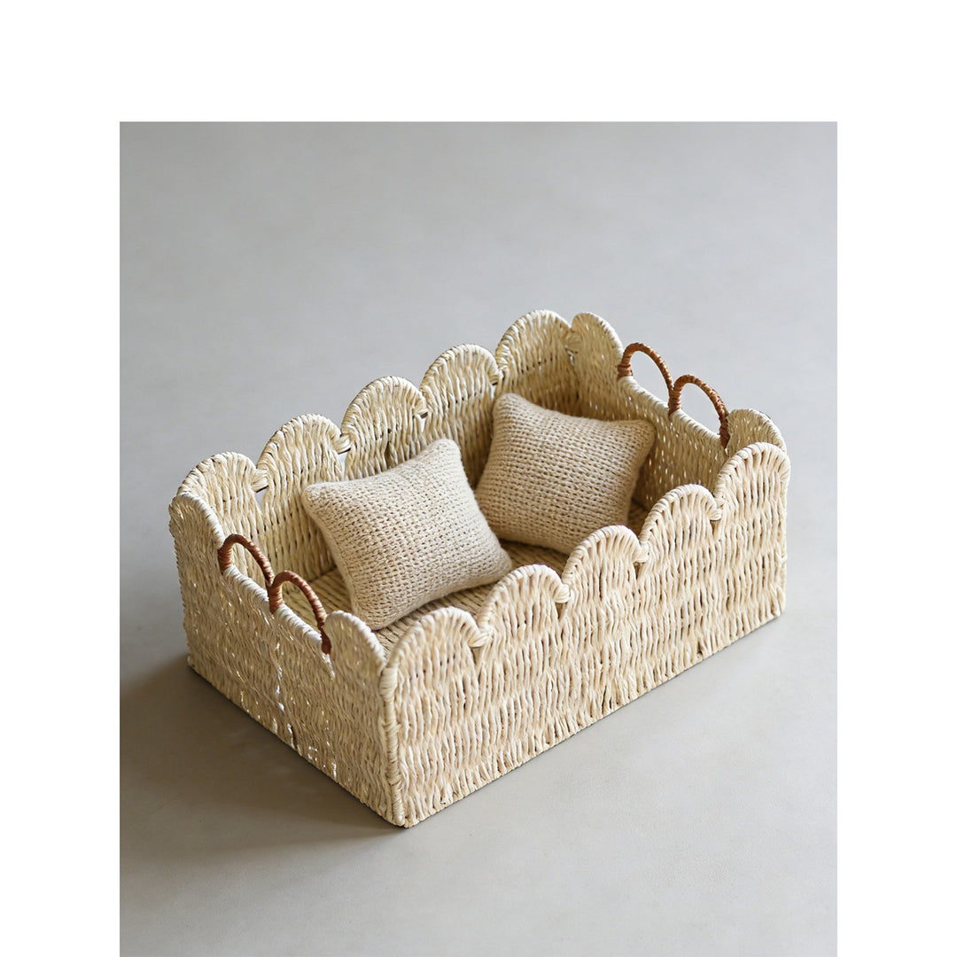 Decorative basket with wave edge Kalsten