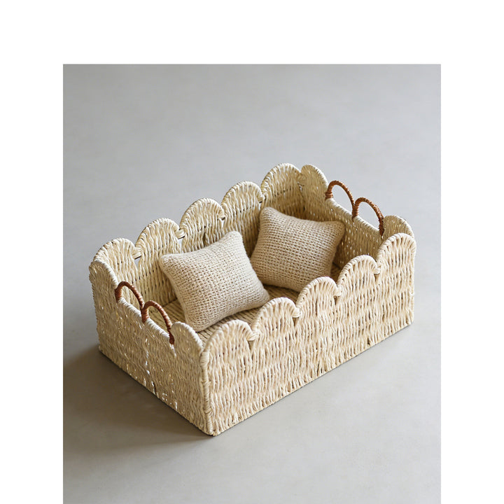 Decorative basket with wave edge Kalsten