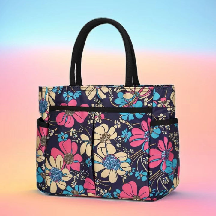 Multi-Pocket Candy Print Tote Bag Kalsten