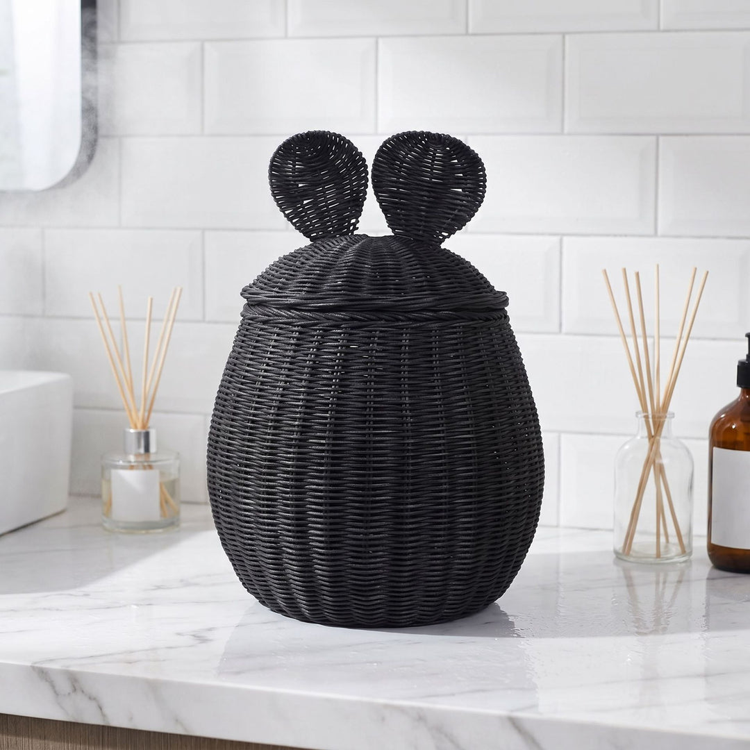 Decorative Woven Storage Basket with Lid Kalsten