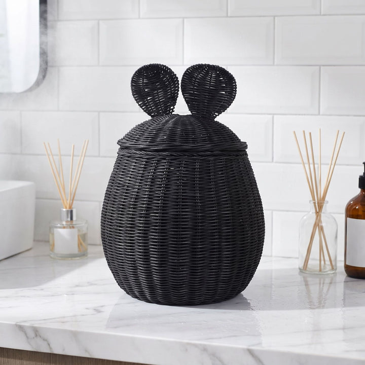 Decorative Woven Storage Basket with Lid Kalsten