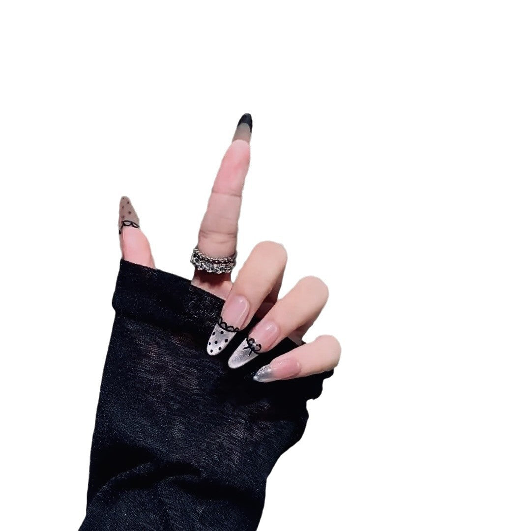 Artistic French Tip Press-On Nails Kalsten