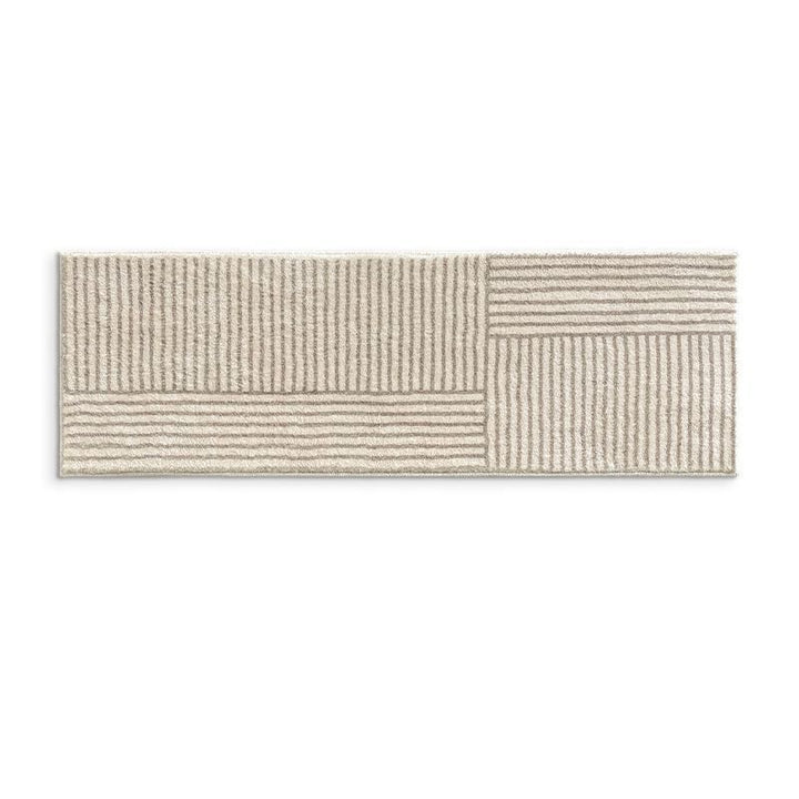 Textured Rectangular Bath Runner Mat