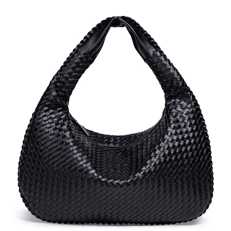 Woven Leather Shoulder Bag Kalsten
