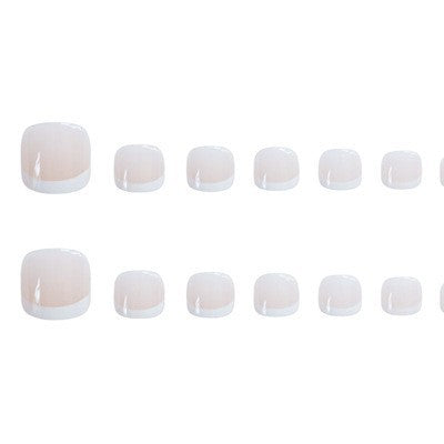 Premium French Tip Press-On Toenails Kalsten