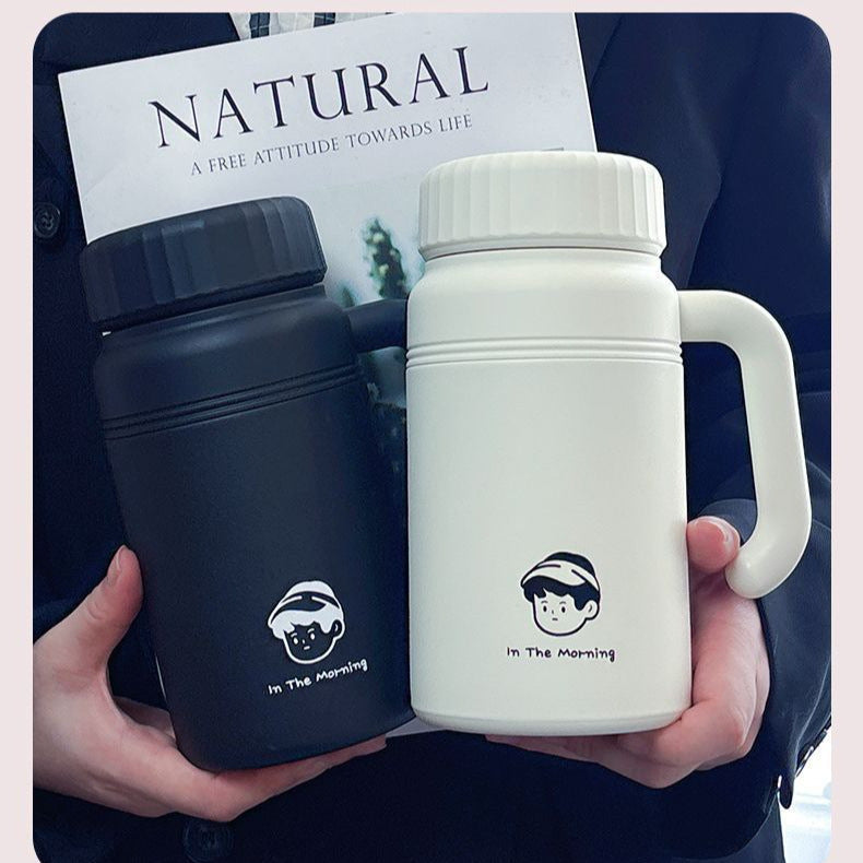 Women's insulated drinking bottle with ergonomic handle and practical leak protection Kalsten