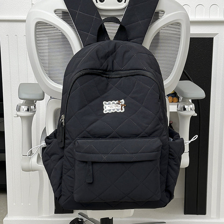 Cute Quilted Bunny Ears School Backpack