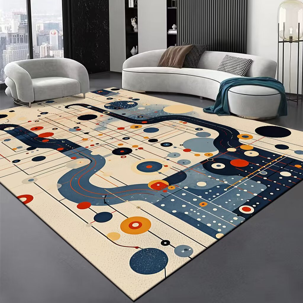 Abstract Swirl Area Rug Kalsten
