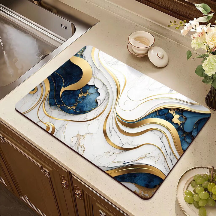 Abstract Design Kitchen Mat
