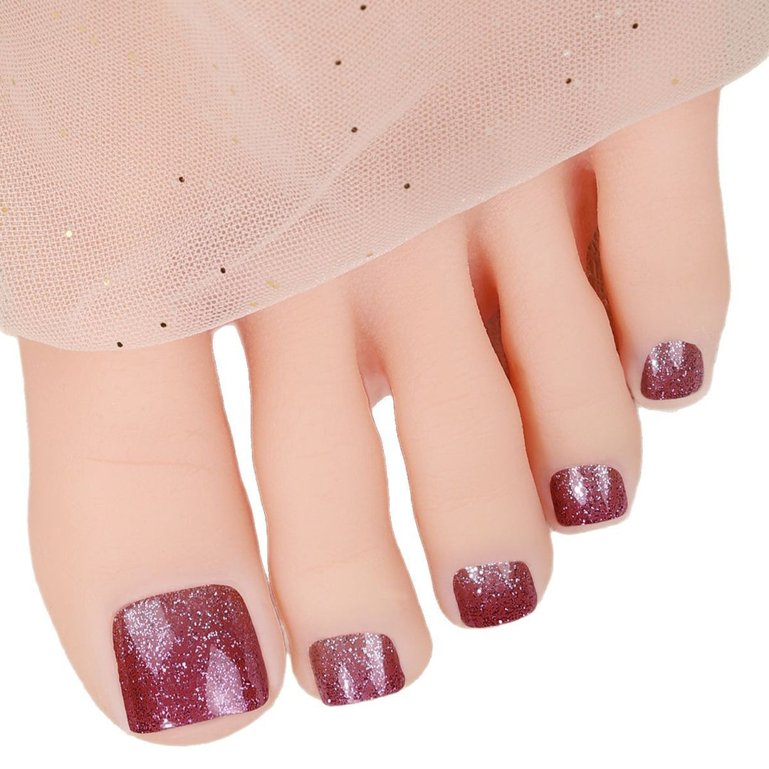 Sparkling Glitter Toenail Wraps