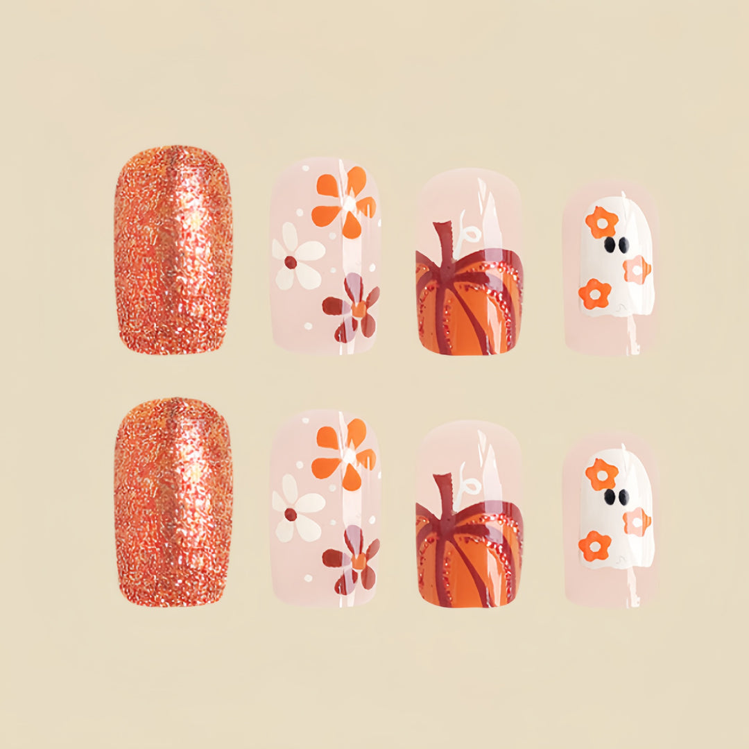 Seasonal Themed Press-On Nail Art Enhancements Kalsten
