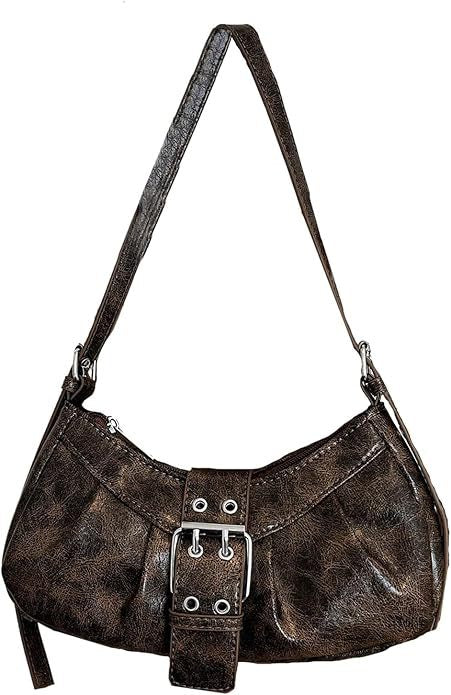 Shoulder bag with trendy design and decorative buckle closure Kalsten