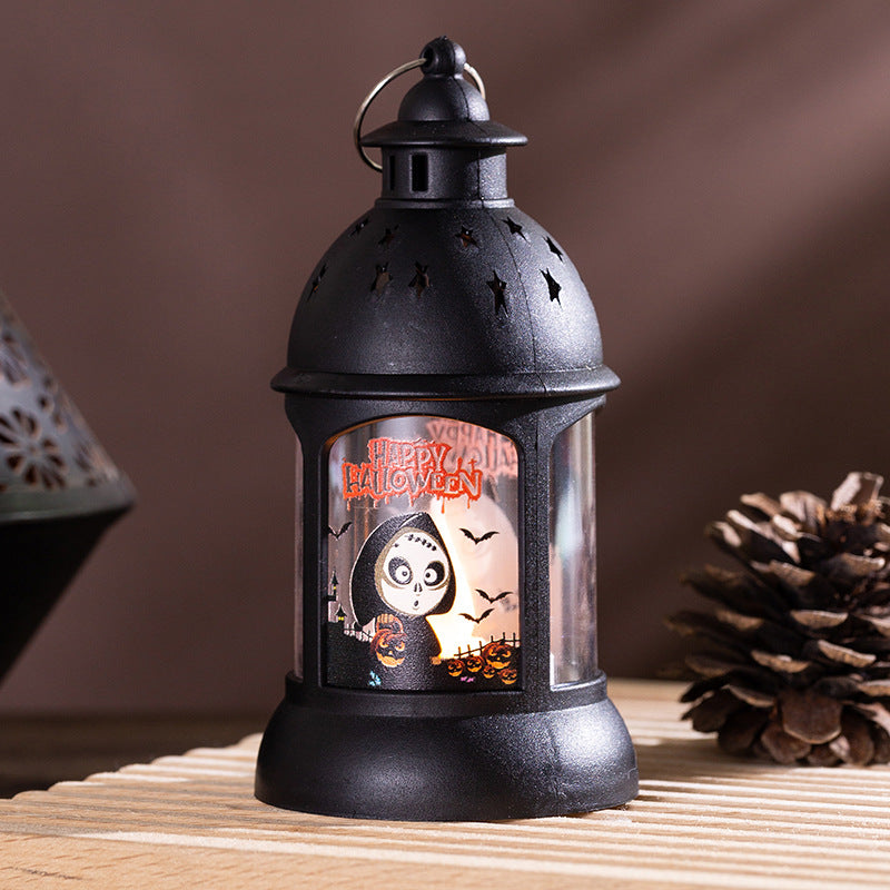 Decorative lantern with Halloween motif